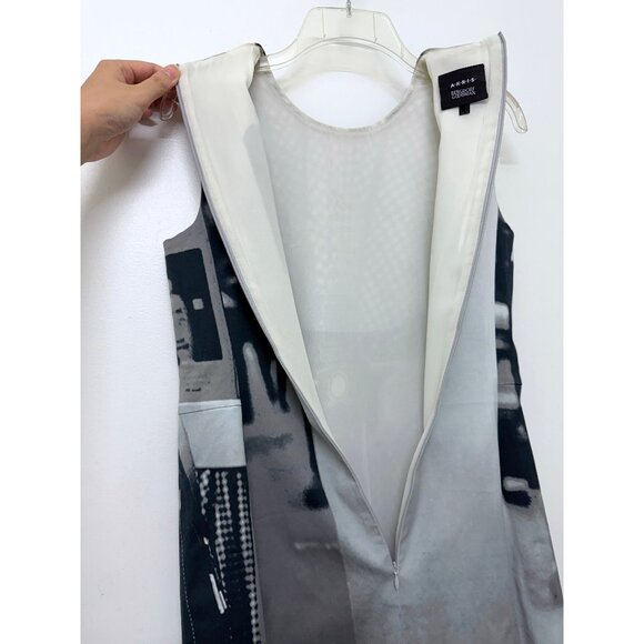 Akris Vivian Maier Camera Dress Black Gray Photo Realistic Trompe l'Oeil 10 - Picture 14 of 16